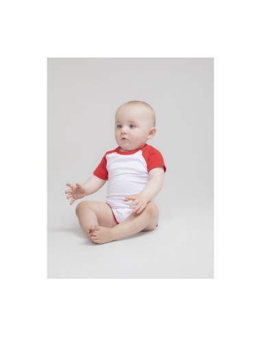 LAR-LW502-Essential Short Sleeved Baseball Bodysuit